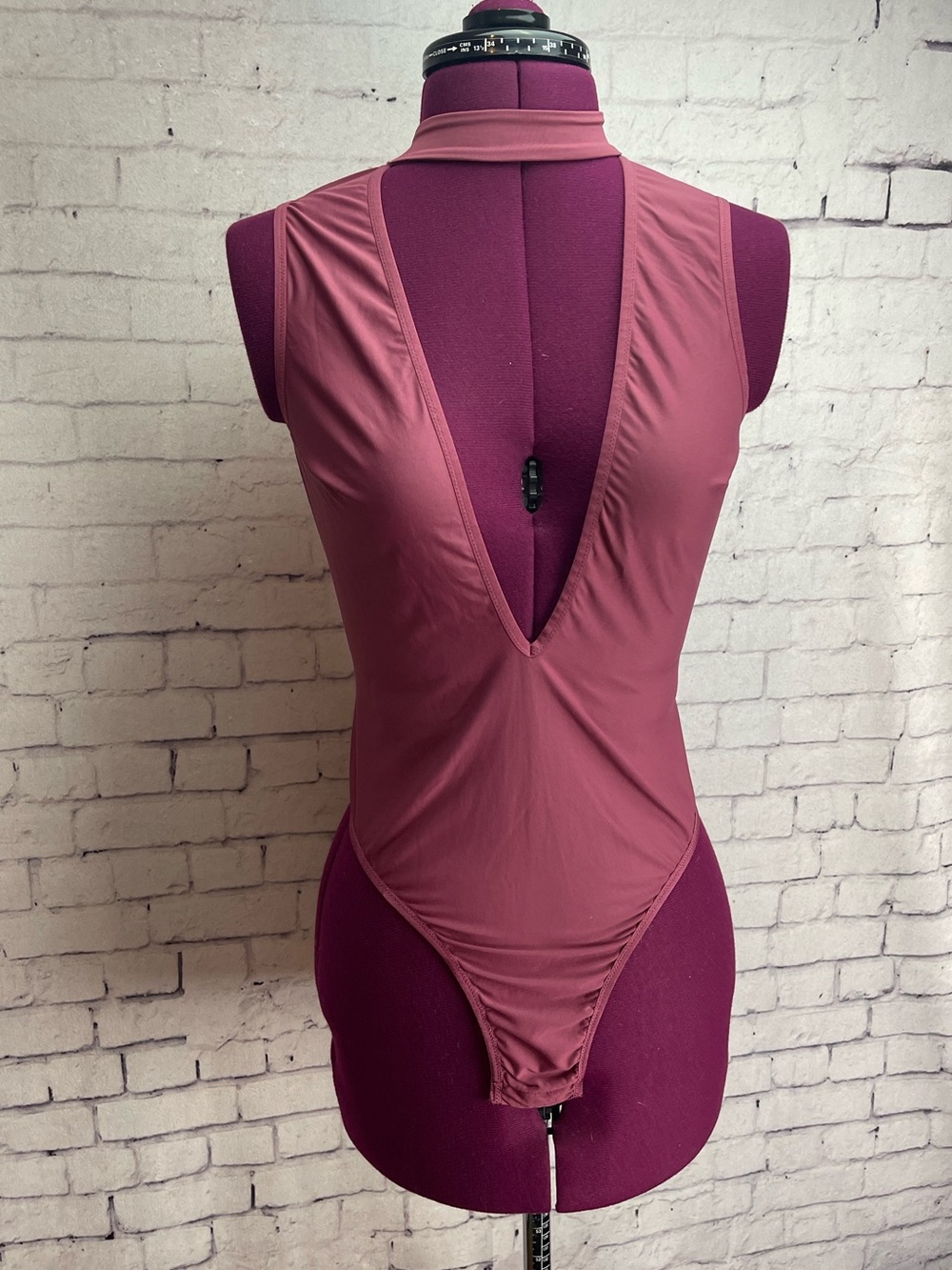 Victorias Secret size small pink deep v playsuit bodysuit